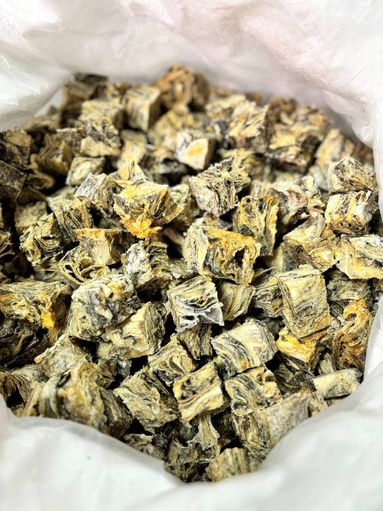 Рыбные кубики. Кожа трески