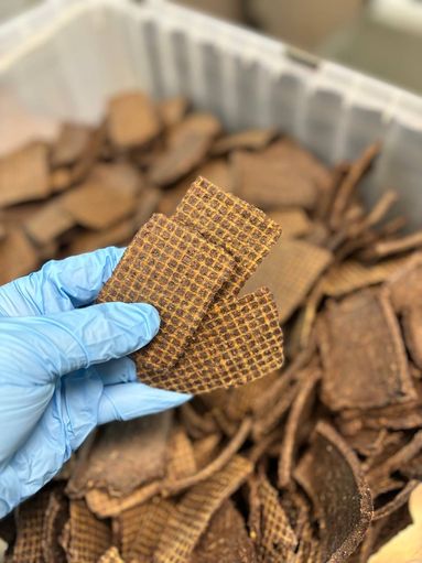 Слайсы из говяжьего легкого и рубца. Легкое говяжье, рубец говяжий