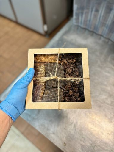 Набор S. Трахея говяжья, слайсы из легкого и рубца, вымя говяжье, легкое говяжье