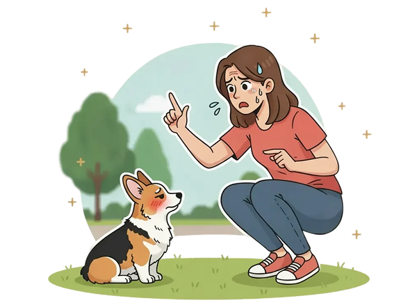 Девушка и собака с аллергией